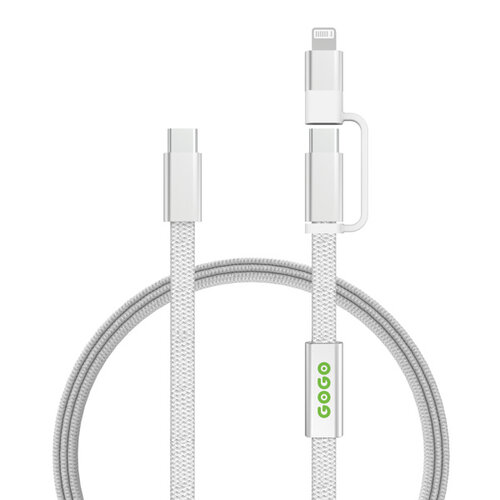 DéBlé Arc RCS 60W 120 cm 2-in-1 snellaadkabel (P302.58) bedrukken met logo