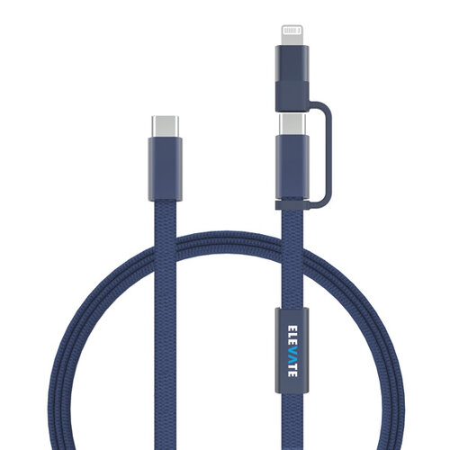 DéBlé Arc RCS 60W 120 cm 2-in-1 snellaadkabel (P302.58) bedrukken met logo