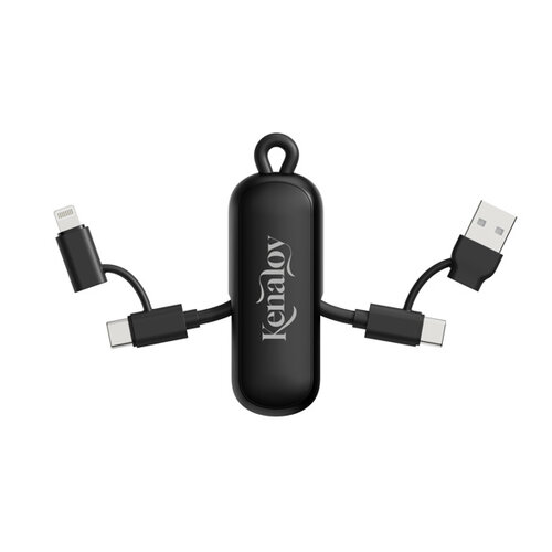 DéBlé Urban Vitamin Dublin 100W 4 -in-1 keychain cable (P302.97) bedrukken met logo