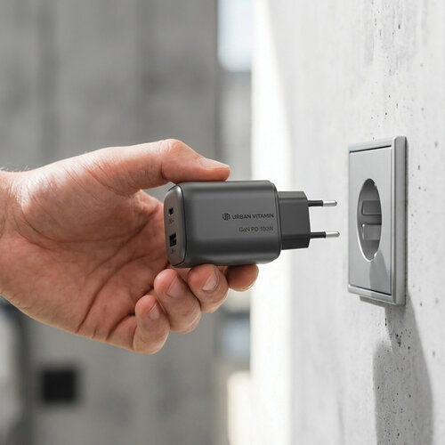 DéBlé Urban Vitamin Livermore RCS recycled 100W GAN lader (P301.94) bedrukken met logo