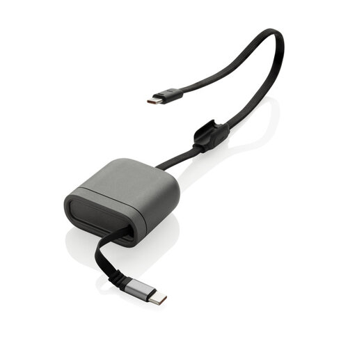 DéBlé Spira RCS gerecyclede intrekbare 100W snellaadkabel (P302.98) bedrukken met logo