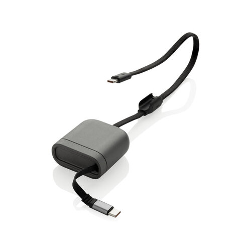 DéBlé Spira RCS gerecyclede intrekbare 100W snellaadkabel (P302.98) bedrukken met logo