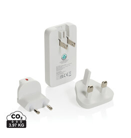 DéBlé Fluxo RCS 65W platte GaN-lader met universele connectors (P301.33) bedrukken met logo