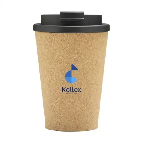 PLA Cork Cup koffiebeker 350 ml 269131 bedrukt met logo