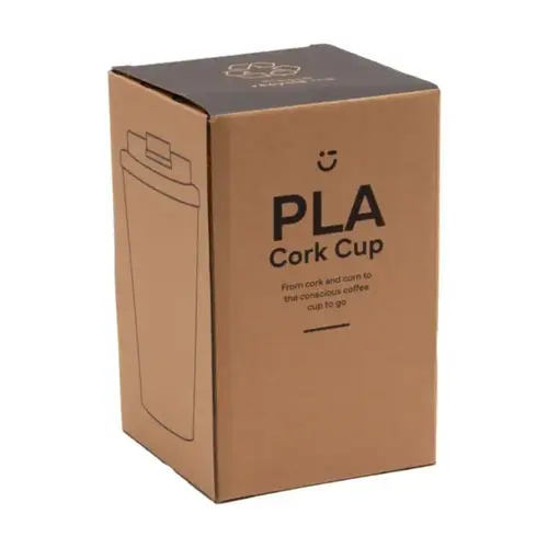 PLA Cork Cup koffiebeker 350 ml 269131 bedrukt met logo