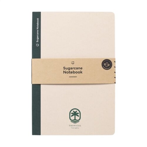 Sugarcane A5 notitieboek suikerrietpapier 263472 bedrukt met logo