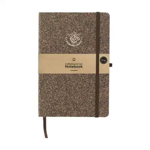 CoffeeGround Cork A5 notitieboek 263877 bedrukt met logo