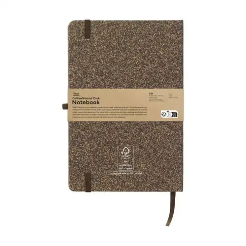 CoffeeGround Cork A5 notitieboek 263877 bedrukt met logo