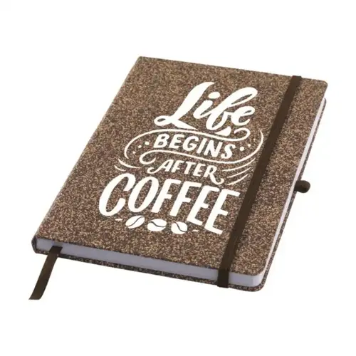 CoffeeGround Cork A5 notitieboek 263877 bedrukt met logo