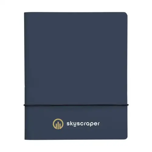 Recycled Leather Refillable A5 notitieboek 269139 bedrukt met logo
