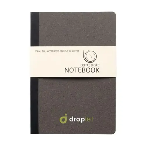 Coffee Notebook A5 notitieboek van koffiedik 269001 bedrukt met logo