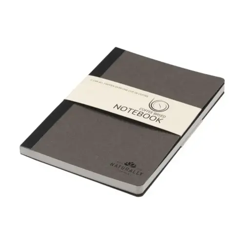 Coffee Notebook A5 notitieboek van koffiedik 269001 bedrukt met logo