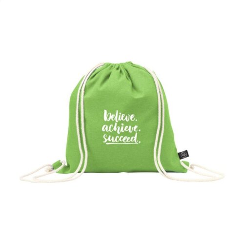 DéBlé PromoColour GRS gerecyclede katoenen rugzak 264036 bedrukt met logo