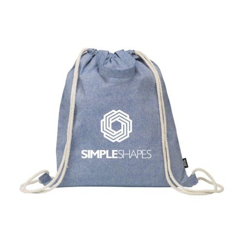 DéBlé PromoBag Plus GRS gerecyclede katoenen rugzak 263655 bedrukt met logo
