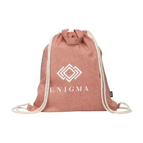 DéBlé PromoBag Plus GRS gerecyclede katoenen rugzak 263655 bedrukt met logo