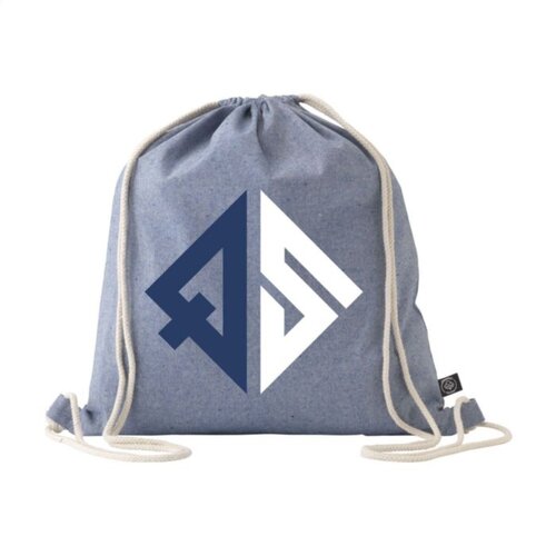 DéBlé PromoBag GRS gerecyclede katoenen rugzak 263234 bedrukt met logo
