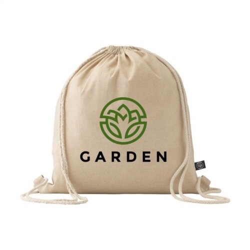 DéBlé PromoBag GRS gerecyclede katoenen rugzak 263234 bedrukt met logo