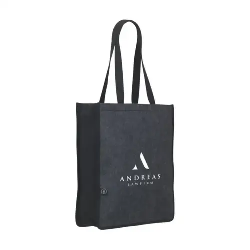 DéBlé Vibe Shopper GRS RPET Felt Cotton 263997 bedrukt met logo