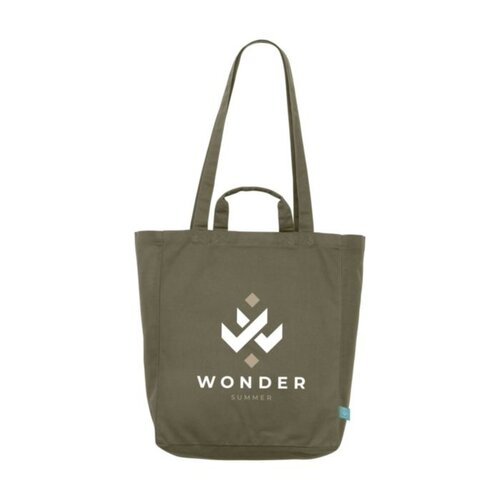DéBlé Organic Cotton Canvas Tote Bag Colour 265231 bedrukt met logo