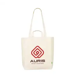 DéBlé Organic Cotton Canvas Tote Bag Natural 264931 bedrukt met logo