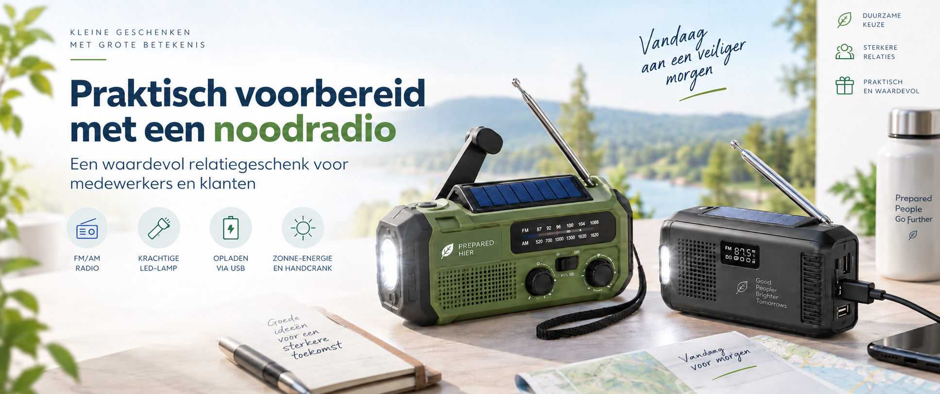 Noodradio als relatiegeschenk