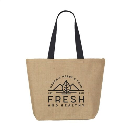 DéBlé Elegance Bag jute shopper 260849 bedrukt met logo