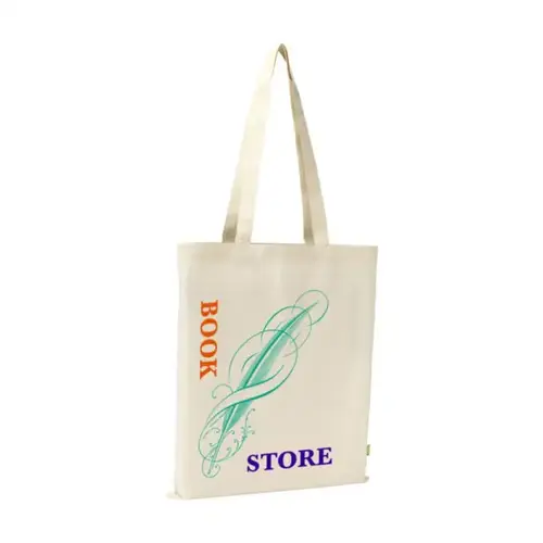 DéBlé Organic Cotton Shopper Natural 140 g/m² 260852 bedrukt met logo