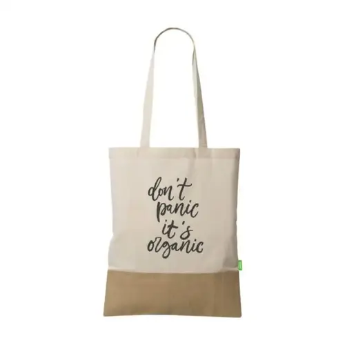 DéBlé Combi Organic Shopper Natural 160 g/m² 261177 bedrukt met logo