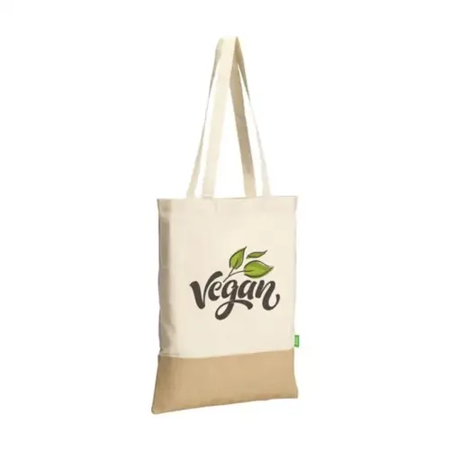 DéBlé Combi Organic Shopper Natural 160 g/m² 261177 bedrukt met logo