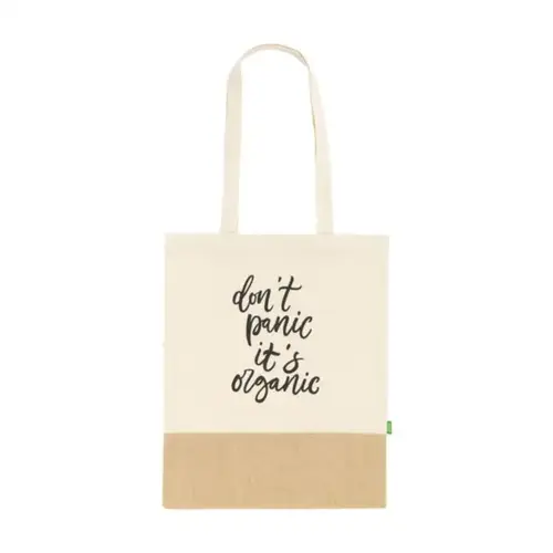 DéBlé Combi Organic Shopper Natural 160 g/m² 261177 bedrukt met logo
