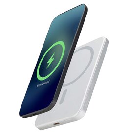 DéBlé Avis 5000 mAh magnetische aluminium powerbank 124443 gegraveerd met logo