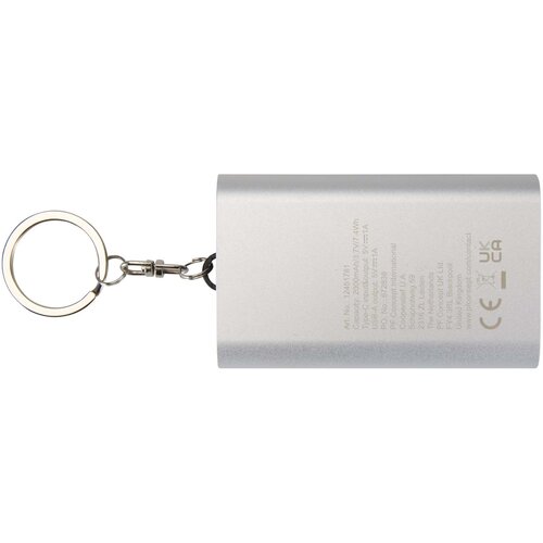 DéBlé Arcturus 2000 mAh aluminium powerbank 124517 gegraveerd met logo