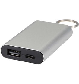 DéBlé Arcturus 2000 mAh aluminium powerbank 124517 gegraveerd met logo