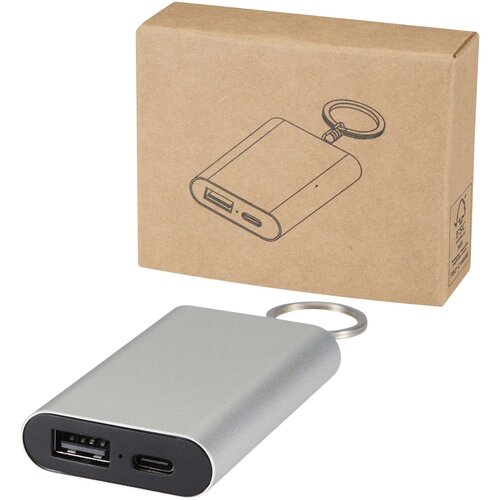 DéBlé Arcturus 2000 mAh aluminium powerbank 124517 gegraveerd met logo
