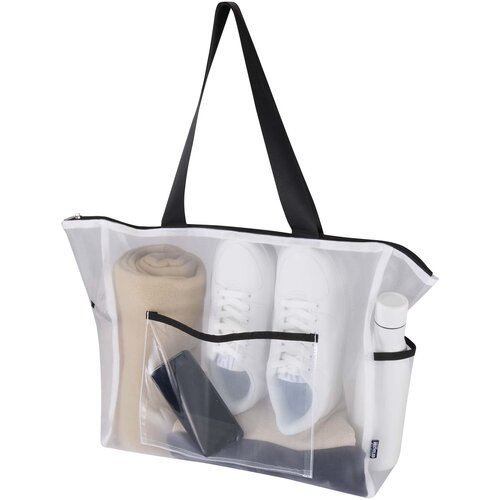 DéBlé Mesh gerecyclede shopper 23L 130138 bedrukt met logo