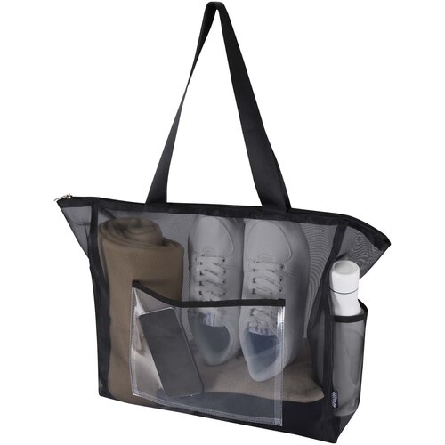 DéBlé Mesh gerecyclede shopper 23L 130138 bedrukt met logo