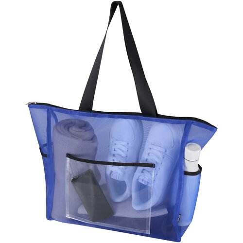 DéBlé Mesh gerecyclede shopper 23L 130138 bedrukt met logo