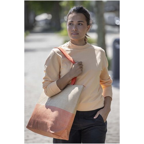 DéBlé Rhythm Straw Paper shopper 21L 130156 bedrukt met logo