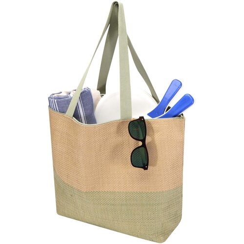 DéBlé Rhythm Straw Paper shopper 21L 130156 bedrukt met logo