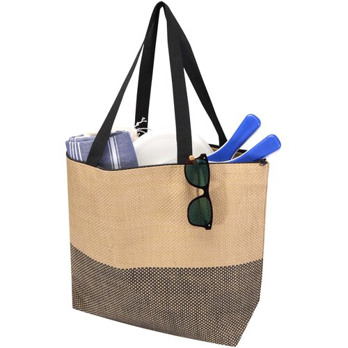 DéBlé Rhythm Straw Paper shopper 21L 130156 bedrukt met logo