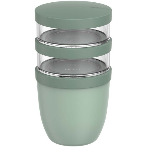 DéBlé Mepal Ellipse 3-delige lunchpot 900 ml 113143 bedrukt met logo