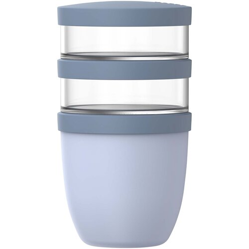 DéBlé Mepal Ellipse 3-delige lunchpot 900 ml 113143 bedrukt met logo