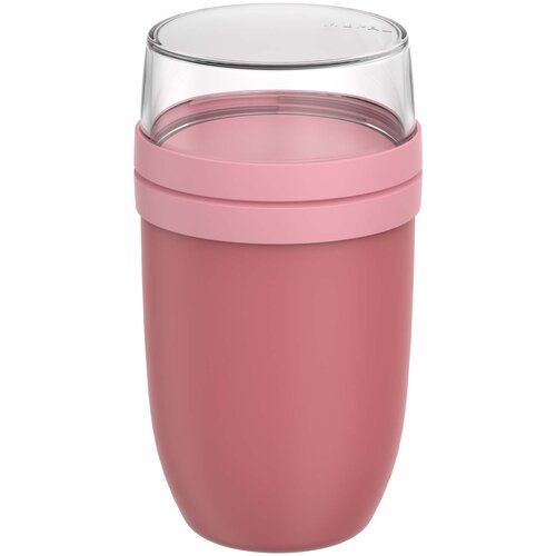 <p>Wil je een <strong>Mepal Ellipse lunchpot bedrukken met logo</strong>? De 113141 is een geïsoleerde lunchpot met twee aparte compartimenten van 750 en 300 ml. Zo neem je een complete lunch mee terwijl toppings, bijgerechten of andere ingrediënten netjes gescheiden blijven.</p> <p> </p> <h2>Twee aparte compartimenten</h2> <p>De Mepal Ellipse heeft een groot vak van 750 ml en een kleiner vak van 300 ml. Daardoor kun je bijvoorbeeld yoghurt of soep meenemen in het grote gedeelte en granola, croutons, fruit of andere toppings apart bewaren.</p> <p>Pas op het moment dat je gaat eten voeg je de ingrediënten samen. Zo blijven smaken en structuren langer zoals je ze bedoeld hebt.</p> <p> </p> <h2>In totaal 1050 ml inhoud</h2> <p>De twee compartimenten bieden samen 1050 ml inhoud. Daarmee is deze Ellipse ruim genoeg voor een volledige lunch of maaltijd en biedt hij meer mogelijkheden dan een compacte snackpot.</p> <p>Wil je andere formaten en lunchoplossingen vergelijken? Bekijk dan onze