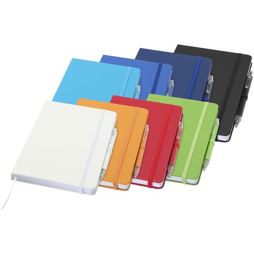 DéBlé Spectrum A5 recycled notitieboek en balpen set 107402 bedrukt met logo