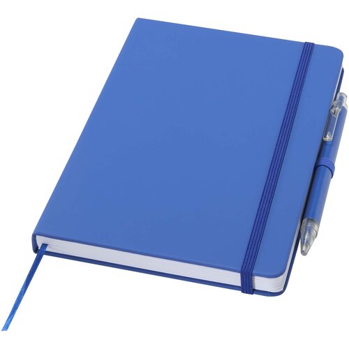 DéBlé Spectrum A5 recycled notitieboek en balpen set 107402 bedrukt met logo