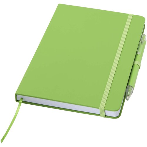 DéBlé Spectrum A5 recycled notitieboek en balpen set 107402 bedrukt met logo