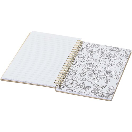 DéBlé Squiggle B6 hardcover notitieboek en markers set 107330 bedrukt met logo