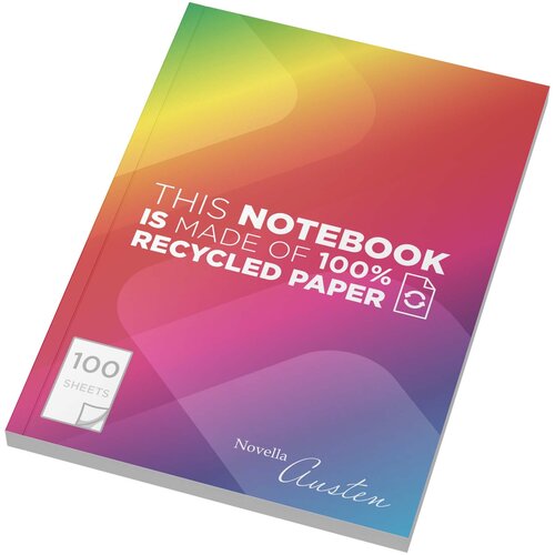 DéBlé Novella Austen A5 recycled softcover notitieboek 210789 bedrukt met logo