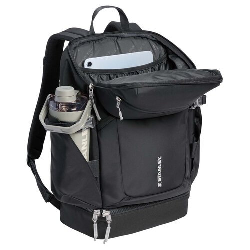 Stanley Vitalize Macro Method rugzak 29L (100947) van gerecycled polyester met 16 inch laptopvak bedrukt met logo