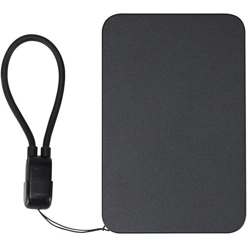 SMART magnetische powerbank 5000 mAh (124529) van gerecycled ABS met lanyard bedrukt met bedrijfslogo